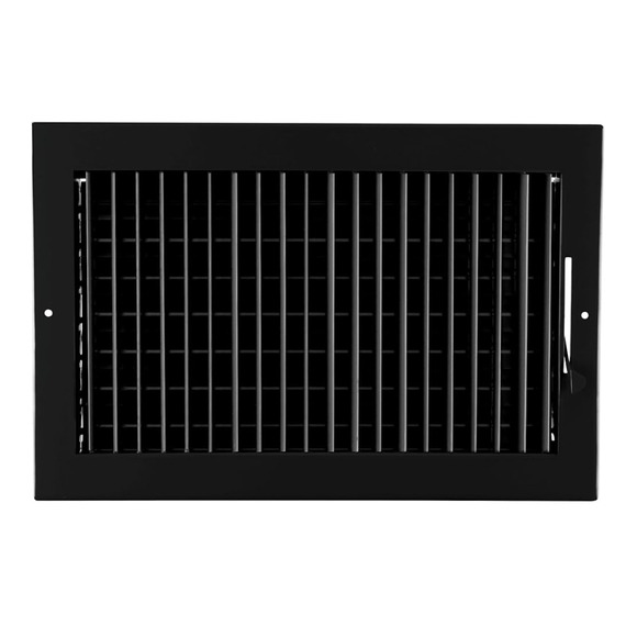 14"w X 8"h Adjustable AIR Supply Diffuser - HVAC Vent Cover Sidewall or Ceiling - Picture 1 of 9